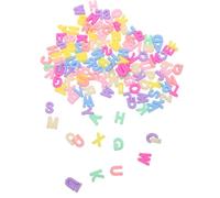 Alipis 700pcs Spring Color Macaron 3D Alphabet Letter Beads Straight Holes for DIY Jewelry Making, Beaded Bracelet Necklace Keychain Craft Supplies