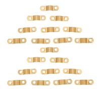 Alipis 70pcs Copper Pipe Strap Clamp Heavy Duty 2-Hole Metal Tube Bracket for 6-8mm Refrigeration Pipes Suitable for Refrigerator Evaporator Line Repair