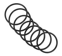 Alipis 7pcs Black Rubber Singing Bowl Rings for Sound Bowls, Portable and Preventing Turning, Musical Instrument Accessories Suitable for Buddhist Rituals