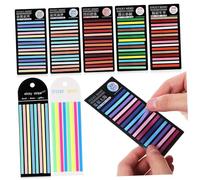 Alipis 8 Packs Transparent Highlighter Strips Removable Sticky Page Markers for Annotating Books Fluorescent Tape Tabs for School Office Reading and Research Reports
