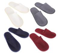 Alipis 8 Pairs Non-slip Breathable Indoor Slippers Lightweight Travel Home Slippers for Men and Women Hotel Guest Use Random Color Random Color