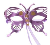 Alipis 8 pcs Butterfly Masquerade Masks for Women Straps Purple Hawaii Party Halloween Carnival Cosplay Ball Dress Accessories