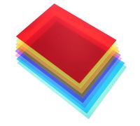 Alipis 8 Pcs Scratch-Resistant Translucent PVC Films Overlay Sheets for Reading Tracking, Colored Semi- Thin Films Suitable for Dyslexia and Guided Reading Random Color Random Color