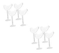 Alipis 8 pcs Smoke Cocktail Glasses Simple Transparent Creative Beverage Cups with Smooth Surface Stylish Bird Inspired Design for Home Bar Restaurant Use