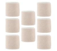 Alipis 8 Rolls Hook and Loop Elastic Bandage Wraps Breathable Sports Wraps for Arm Leg Wrist Ankle Knee and Injury Flexible Striped Design for Fitness and Daily Use