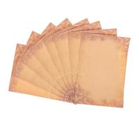 Alipis 8 Sheets Vintage Letter Writing Paper Decorative Blank Stationery Paper for Thank You Notes Poems Love Letters Calligraphy Practice Retro Style with Smooth Texture for Invitations