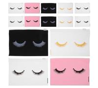 Alipis 80pcs Eva Zipper Toiletry Bags 15x10cm Portable Makeup Cosmetic Storage Pouches for Travel and Home Use, Multi-Color Set with Black, Pink, Gold, White