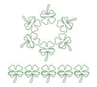 Alipis 80pcs Four Leaf Clover Shaped Leaf Paper Clips Decorative Book Paper Clips for Journaling for Office School Home Crafts Cute Bookmark for Planner
