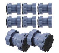 Alipis 8Pcs Adjustable Height Washing Machine Anti-Vibration Pads Non-Slip Shock Absorber Stabilizer Feet for Washer Dryer Noise Reduction Support