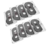 Alipis 8pcs Blank Audio Cassette Tape Recordable Tape Empty Audio Cassettes for Speech and Voice Recording Case for Home Interview and Message Recorder