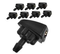 Alipis 8pcs Car Wiper Spray Head Car Washer Sprayer Nozzles for Windscreen Washing Windshield Sprayer Nozzle Plastic Black