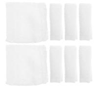 Alipis 8pcs Cotton Ear Cushions for Glasses and Mask Loops, White | Reduce Chafing, Washable and Reusable, for Commuting and Long Shifts, Fits Most Frames
