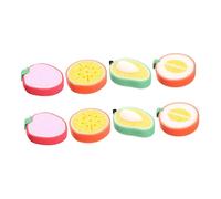 Alipis 8Pcs Fruit Shaped Bath Sponges Shower Scrubbers Soft Thickened Sponge for Gentle Skin Massage and Circulation