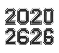 Alipis 8pcs Iron on Number Patches Full Embroidery Polyester for Jackets and School Sports Apparel, for Basketball and Club Teams, Eliminating Need for Needle and Thread