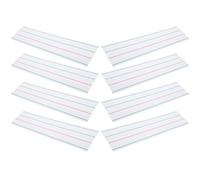 Alipis 8Pcs Magnetic Dry Erase Name Tags with Red Four-Line Grid, Writable Magnetic Labels for Classroom Whiteboards, Student Desk Name Plates, Reusable Office Supply