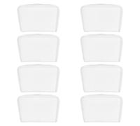 Alipis 8PCS Replacement Rubber Tips: 1 Inch Key Fob Pliers Attach Flat Tips - Stained Glass Work Supplies for Standard Glass Running Pliers Hardware Installation