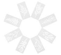 Alipis 8pcs Reusable Wildflower Floral Drawing Templates Botanical Leaf and Flower Stencils for Painting Wood Craft Canvas Wall Art DIY Decor