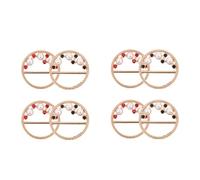 Alipis 8pcs Shirt Clips Clothing Buckles Clothes Corner Knot Buckles for Scarf Hanger