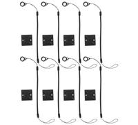 Alipis 8pcs Stylus Holder Retractable Strap 4.7in Elasticity Retractable Design Nylon Silicone Lanyard Pen Holder Attachment for Schools and Offices Compatible with Phone Tablet