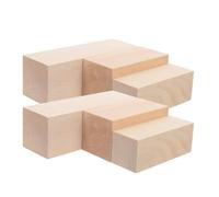 Alipis 8pcs Wood Carving Blocks Cubes Beginner Wood Carving Blocks Small Light Yellow Smooth Surface Versatile for Painting Whittling Handmade Crafts Suitable for Beginners Experts