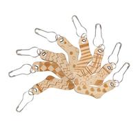 Alipis 8pcs Wooden Stitch Markers for Crocheting Lover, Easy to Use and Store Crochet Markers for Fabric Clothes and Weaving, Sturdy Wood Material Stitch Buckles
