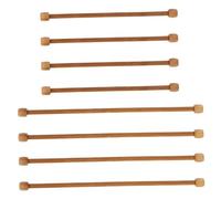 Alipis 8pcs Wooden Tapestry Hanging Rods Oval Dowel Poles for Living Bedroom Office Elegant Weaving Design Easy Install Tapestry Holder for Wall Display and Craft Use
