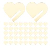Alipis 90PCS Acrylic Drink Tags: Golden Party Drink Tag Hearts Acrylic Markers Wine Glass Blank DIY Label for Rim of Beverage Drinking Cup
