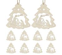 Alipis 90pcs Merry Christmas Wooden Decorative Ornaments Unfinished Ornaments for Tree for Holiday Wedding Birthday
