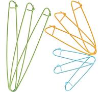 Alipis 9PCS Aluminium Stitch Pins for Knitting and Weaving, Large Colorful Safety Pins Set for Crochet Yarn Markers, Suitable for Sewing and Cable Craft Random Color Random Color