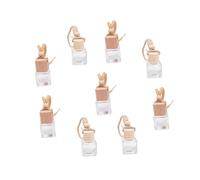Alipis 9Pcs Auto Hanging Diffuse Bottles Refillable Car Aromatherapy Perfume Pendant Creative Transparent Air Freshener for Purifying Air and Enhancing Mood