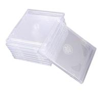 Alipis 9Pcs Transparent CD Jewel Cases Acrylic DVD Holders for Organized CD Storage Lightweight and Portable Protects Discs from Scratches for Home Travel
