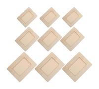 Alipis 9pcs Unfinished Woodcraft Photo Frames with Sturdy Stands, Multiple Sizes for Versatile Display and Painting Crafts, Rustic Tabletop Frames for Unique Shelf Display and School