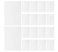 Alipis A5 Double-Sided Reusable Sticker Book Refill Sheets 40pcs Blank Binder Release Pages for Sticker Collecting and Scrapbook Album Inserts