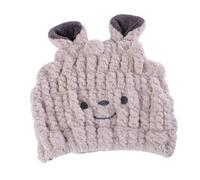 Alipis Absorbent Baby Hair Drying Towel Hat for Infants, Super Fast Dry Microfiber Bath Towel Cap with Happy Face Pattern, Suitable for Boys and Girls after Bathing and Swimming