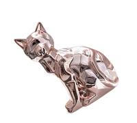 Alipis Abstract Fox Statue Ceramic Figurine Decorative Desktop Fox Decoration for Living Room Shelf, Adorable Unique Animal Figurine Gift for Friends and Colleagues