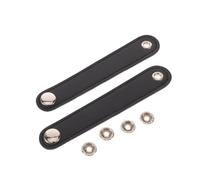 Alipis Accordion Bellows Strap with 4 Metal Buckles Double Layer Pu Leather Black Lightweight and Easy Buckle Closure, Suitable for Musicians and Accordion Instrument Accessories