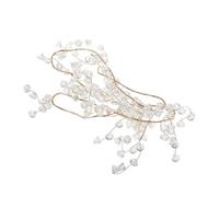 Alipis Acrylic Beaded Garland Strand for Christmas Tree Decoration Transparent Crystal Faux Bead String with Wire Safe Holiday Ornament for Wedding Birthday Party
