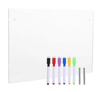 Alipis Acrylic Desktop Whiteboard for Desk Transparent Dry Erase Memo Board with Smooth Surface and Sturdy Construction for Office Planning and to-do Lists
