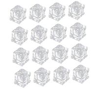 Alipis Acrylic Fake Ice Cubes Realistic Photo Props for Table Setting and DIY Projects