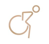 Alipis Acrylic Handicap Toilet Sign Self Adhesive Disability Symbol Decal for Accessible Restrooms Hotels Offices and Retail Spaces Easy Navigation for Wheelchair Users