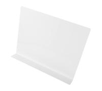 Alipis Acrylic Kitchen Sink Splash Guard 40x5x31cm White Waterproof Counter Edge Barrier with Nail-Free Adhesive and Double-Sided Tape, Splash Stopper for Home, Hotel, and Bathroom Use