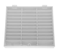 Alipis Acrylic Manicure Storage Case with Grids Tips Organizer Nail Box Display White to Organize and Display for Fake Nails and Tiny Things