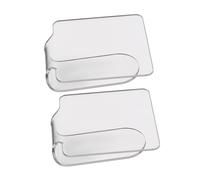 Alipis Acrylic Palettes Color Mixing Plate 2Pcs Handheld Portable Professional Makeup Palette for Formulas Mixing Cosmetics on The Go