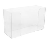 Alipis Acrylic Tissue Organizer Box Transparent Desktop Paper Napkin Holder Compact Extraction Type for Living Bathroom Bedroom Office Use