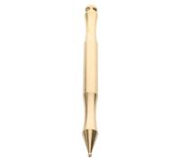 Alipis Acupressure Massage Pen Double-Ended Brass Pencil with Precision Point Probe for Accurate Pressure Point Stimulation on Muscle and Eye, Facial Reflexology Tool for Use on The Go Or