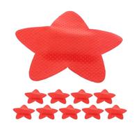 Alipis Adhesive Bandages Cute and Fun Design Star Shaped 10pcs Breathable PVC Material, Easy to Remove Red Colour Funny Bandages for School and Home Use for Small Cuts