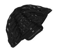 Alipis Adjustable Black Braided Crochet Cornrow Wig Cap Made of Synthetic Material, Smooth Texture for Making Wigs, for Braided Hairstyles and Hair Extensions