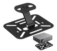 Alipis Adjustable Desktop Projector Stand Mount in Black Metal with Foldable Design and Effortless Assembly, Portable Tabletop Projector Holder for Entertainment and Work Mode