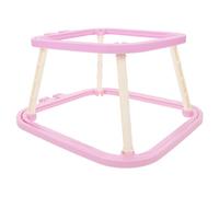 Alipis Adjustable Dual Layer Embroidery Frame Stand Cross Stitch Holder with Ergonomic Height for Seamless Quilting and Needlework Space-Saving Scroll Hoop for DIY Sewing Accessories in