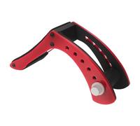 Alipis Adjustable Electric Guitar Foot Stool Stand with Red Sponge Padding, Ergonomic Guitar Leg Support for Musicians’ Stable Practice and Stage Performance